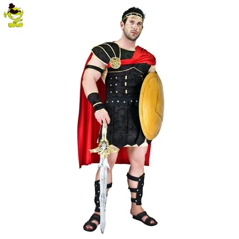 Pogumni Rimski Gladiator Kostum Določa Halloween Cosplay Srednjeveškega Viteza Moški je Bojevnik Obleko Karneval Fancy Stranka Obleko Gor za Moške