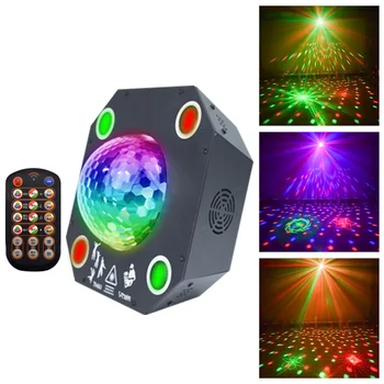 YSH Disco Laser DJ Luči RGB Fazi Dekoracijo Projektor LED Čarobno Žogo Laser Stranka Luči Dmx Daljinski upravljalnik za KTV Poroko
