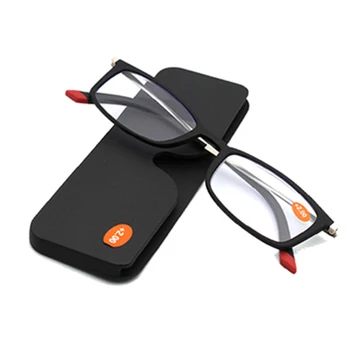 Ultralahkih Full Frame Denarnice Obravnavi Očala Moški Ženske Prenosni Ultra-tanek Presbyopia Očala s Telefonom, Stojala za Očala Primeru 1.5