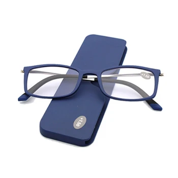 Ultralahkih Full Frame Denarnice Obravnavi Očala Moški Ženske Prenosni Ultra-tanek Presbyopia Očala s Telefonom, Stojala za Očala Primeru 1.5