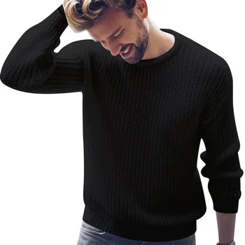MONERFFI 2020 Nove Jesensko Zimske Bombaž Sweater Moški Pulover Priložnostne Skakalec Za Moški Pleteni korejskem Slogu Plus Velikost Oblačila