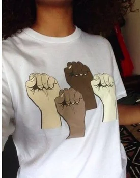 HAHAYULE-JBH Poletje Moških Oblačil Črne Življenja Važno, Unisex Majica s kratkimi rokavi Moški Ženske Tumblr Slogan T-Shirt Enakosti, Svobode, Pravice Tee