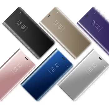 Ogledalo Flip Primeru Telefon Za Samsung Galaxy A30S A50S A70S A40S A20S A10s Primeru Mehko Zadnji Pokrovček Za Galaxy Note 10 Plus 30s