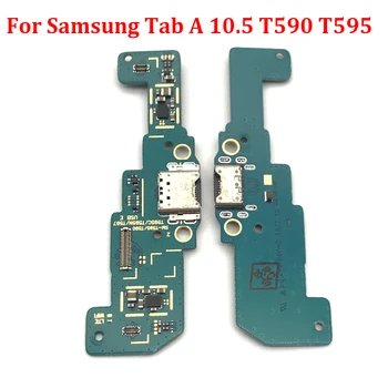 Polnjenje prek kabla USB Vrata Flex Kabel za Polnjenje Priključek Odbor S Mikrofon Mikrofon Za Samsung Galaxy Tab A SM-T590 T595 T597