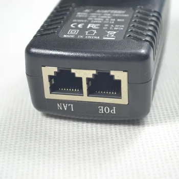 DC 24V 1A PoE Injektor Napajanje Preko Ethernet Adapter Z LED Indikator Napajanja Za Podporo POE Naprave NAS EU za IP KAMERO