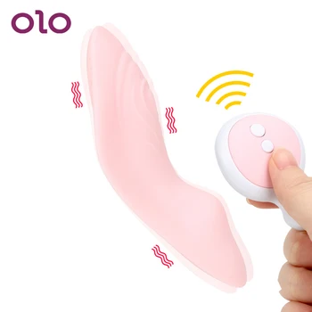 OLO Stimulator Klitorisa Hlačne Vibrator z Brezžičnim Daljinskim Nevidno Vibracijsko Jajce Ženska Masturbacija Sex Igrače za Ženske