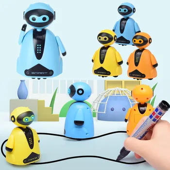 Inteligenca Čarobni Skladbo Induktivni Model Robota Naslednje Za Linijo, Ki Jo Pripravi Mini Vozila Inteligence Razvoj Otroci Igrače