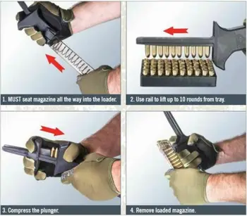 Taktično Glock Univerzalno Revije Hitrost Loader Za Pištolo Puško 9 mm 40-IH&W Pištolo Revije Lovski Pribor