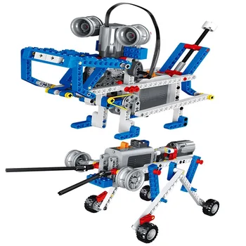DIY Deli RC 9686 Fit legoin MOC Ustvarjalna Tehnika Robot Playmobil združljivih gradnikov Izobraževanje Igrače Otroci Darila Božič