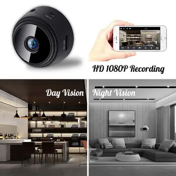 A9 Mini Fotoaparat Doma HD 1080P Night Vision Senzor Kamere Mini Kamera, Wifi Home Security Brezžični Mikro Kamera Za Telefon APP