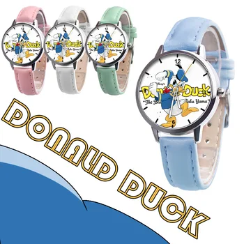 Disney Donald Duck Moda Pazi Odraslih iz Nerjavečega Jekla Watch Ure za Ženske, Otroke, Risanke Pasu Športnih Watch ročno uro
