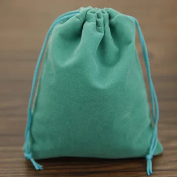 50pcs/vrečko Nakit Pakiranje Žametno vrečko 6*7 cm,Žamet Vrvico za zapiranje torbe & Mošnje