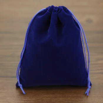 50pcs/vrečko Nakit Pakiranje Žametno vrečko 6*7 cm,Žamet Vrvico za zapiranje torbe & Mošnje