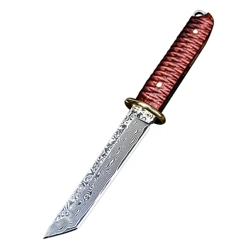VETER Tipko nož, mini Damask jekla nož, eos prenosni nož, self-defense žepni nož, visoko oster nož