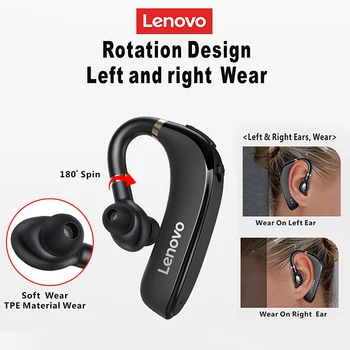 Lenovo Bluetooth Slušalke Pro Uho Kavelj Brezžične Slušalke Z Mikrofonom 40 Ur Za iPhone xiaomi Prostoročno, Slušalke Slušalka