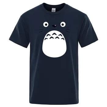 Japonski t-shirt moške Anime Živahen Stran tshirt Totoro t srajce Hayao Miyazaki risanka oblačila Studio Ghibli Harajuku Vrhovi Tees