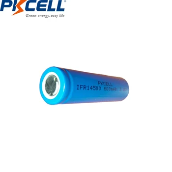 8PCS PKCELL IFR 14500 Baterije 3.2 v 600mah liFepo4 Baterije 14X50 AA Baterija za ponovno Polnjenje na Sončne celice, Svetlobe ,Zobna Ščetka