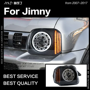 AKD Avto Styling Glavo Svetilka za Suzuki Jimny Žarometi 2007-2017 Jimny LED Smerniki DRL Signal Skril Bi Xenon Auto Dodatki