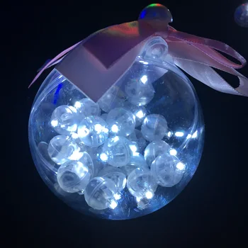 100 Kos Bele Led Balon Luči Mini Krog Žogo Svetilke za, ki Želijo Steklenico Luči Božič svate, Dekoracijo Doma