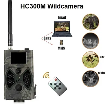 Celluar Lovske Kamere MMS SMTP E-naslov 16MP 1080P Foto Past Nočno opazovanje divjih živali Ir Pot Kamere Chasse HC300M