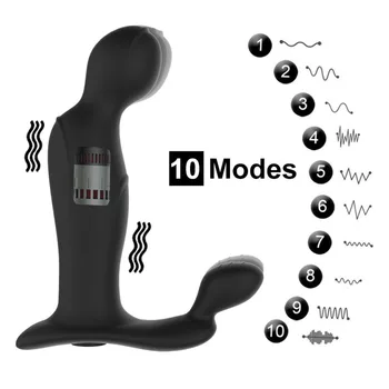 Edinstven Design Prostate Massager z 10 Hitrosti Vibracij Spolnih Igrač za Moške,USB Polnilne Butt Plug Stimulator za Odrasle