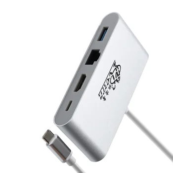 PCER USB C Hub Priklopne Postaje USB C do HDMI, USB, LAN Adapter USB C ADAPTER za MacBook Samsung Galaxy tip c HUB ključ razširitveno