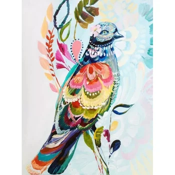 5D DIY Celoten Kvadratni Diamond Slikarske Barve, ročno poslikano ptic Vezenje Obrt Needlework Mozaik Navzkrižno Šiv Doma Dekor