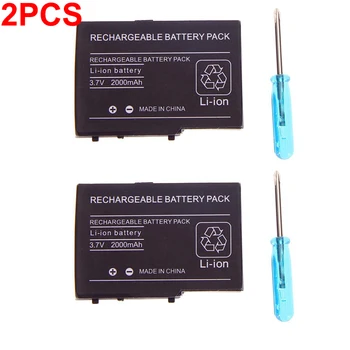 2pcs 2000mAh 3,7 V Litij-ionske Baterije za Nintendo DS Lite DSL NDS Lite NDSL Zamenjava Baterije + Izvijač