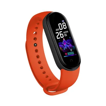 M5 Pametno Gledati Moški Ženske Srčnega utripa, Krvnega Tlaka, Fitnes Tracker Smartwatch Pasu 5 Šport Pazi za IOS Android