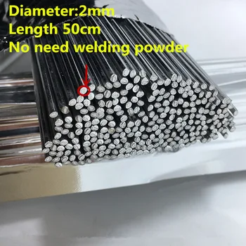 Dia 2 mm X 50 cm Nizke temperature aluminija toka, polnjena varilne žice Ni treba aluminij v prahu Namesto WE53 baker in aluminij rod
