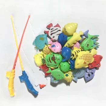 40/52/60pcs Ribolov Igrače Otrok, Fant Dekle na prostem igrače obleko magnetni set igrajo voda otroške igrače 3D ribe kvadratnih vroče Darilo Za otroke