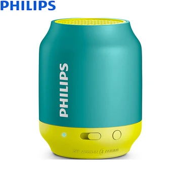 Philips BT25 Brezžični Bluetooth Zvočnik Prenosni Mini Audio Telefon Majhne Stereo Subwoofer Glasbe Čarovnik Zvočnik Nebo Črno Modra