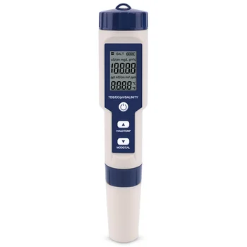 5 v 1 TDS/ES/PH/Slanosti in Temperature Merilnik Digitalni Kakovosti Vode Monitor Tester za Bazeni, Pitne Vode, Akvariji