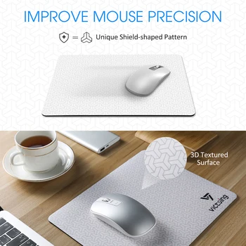 VicTsing 3D Teksturo Mouse Pad z nedrsečo Gumo Osnove Igranje Računalniških Mousepad za Prenosni računalnik ali PC Podaljša Življenjsko dobo Miši