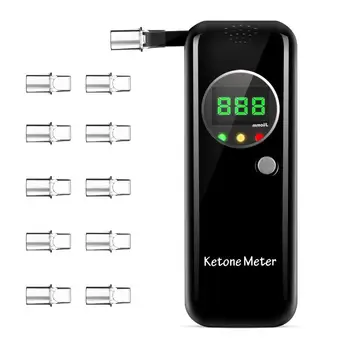 EEK blagovne Znamke Ketona Dih Testiranje Meter za Ketosis Testiranje za Družinsko Uporabo z 10 Zamenljive Ustniki