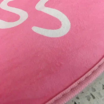 60 cm/ 80/100cm soft pink princess natisnjeni preprogo krog kratek plišastih preprogo talna obloga domu dekorativni stol mat ne zdrsne playmat