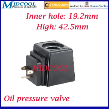 Električni oljni tlačni ventil magnetni tuljavo 110v ac 3 tip vtiča notranjim premerom 19 mm, visoko ali 42,5 mm