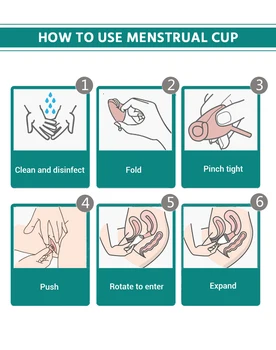 Novo Menstrualne Skodelice Silikonski Menstrualne Skodelice Menstrualne Skodelice Neprepustne Luna Pokal Okolja Prijazna Teta Pokal Dekle Pokal