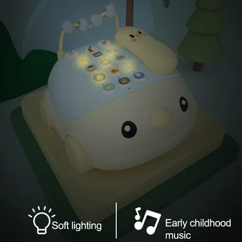 Baby Montessori Telefon Igrače za Otroke Božič Izobraževanje Darila Malčka 0 24 Mesecev, Zvoka, Svetlobe, Risanka Bejba, Mobilni Telefon, Avto Igrače