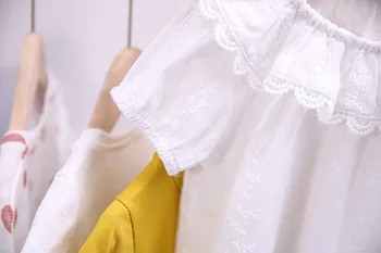 Poletje Dekleta Barva in Preprosto Belo za Otroke Majica baby girl obleke otroci bluzo
