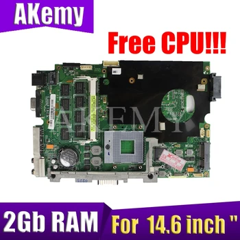 Prosti CPU!!! prenosni računalnik z matično ploščo W/ 2 gb RAM-a Za ASUS K40IJ X8AIJ laptop 14.6 palčni 