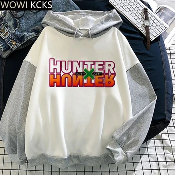 Pozimi Hunter X Hunter Anime Srčkan Killua Hip Hop Hoodie Gothic Puloverju Ulične Dolg Rokav Obleke, Ženske Hoodies Majica