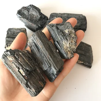 100 g/paket Naravni Črni Turmalin Kristalov Gemstone Zbirateljskih Grobo Rock Mineralnih Vzorcu Zdravilni Kamen Doma Dekor