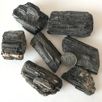 100 g/paket Naravni Črni Turmalin Kristalov Gemstone Zbirateljskih Grobo Rock Mineralnih Vzorcu Zdravilni Kamen Doma Dekor