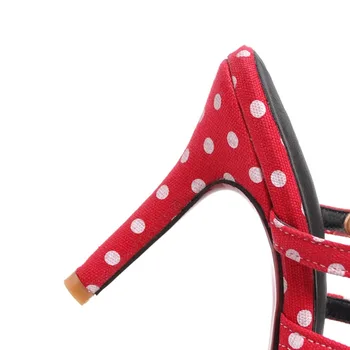 LVABC 2019 nove ženske sandale preprost sponke modni čevlji velikosti 31-47 sladko rdeče stranka poročni čevlji z visokimi petami žensk sho