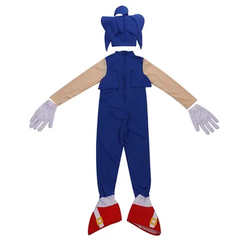 Otroci Sonic Hedgehog Cosplay Kostume Otrok Celotno Telo Obleke Pusta noč Čarovnic Dan Otrok Uspešnosti Kostume C52K100