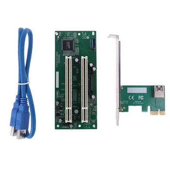 PCI-Express Dual PCI Adapter PCIe X16 Reža za Razširitveno Kartico, USB 3.0 Kabel Dodaj na Kartice Pretvornik