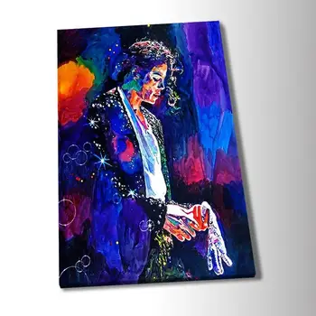 Veliko Umetniško Sliko Platno Sodobne Michael Joseph Jackson Oljno Slikarstvo, Umetnost Plakata Wall Art Plakat za Dnevna Soba Dekor