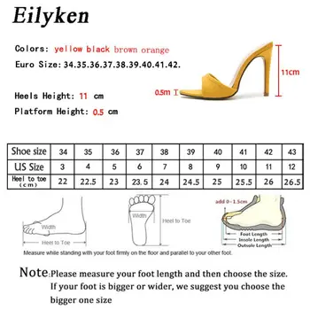 Eilyken 2021 Novo Poletje stiletto Ženske Copate Sandali Banket Obleko velikosti strani Moda Družico Poročni čevlji