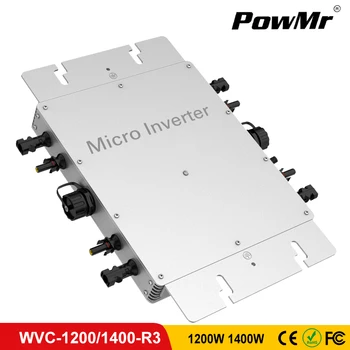 Sončne Mrežo Kravato Brezžični Microinverter WVC1200W/1400W za MPPT pure sine wave 22-50VDC AC Vodotesen IP65 Z WIFI Komunikacija